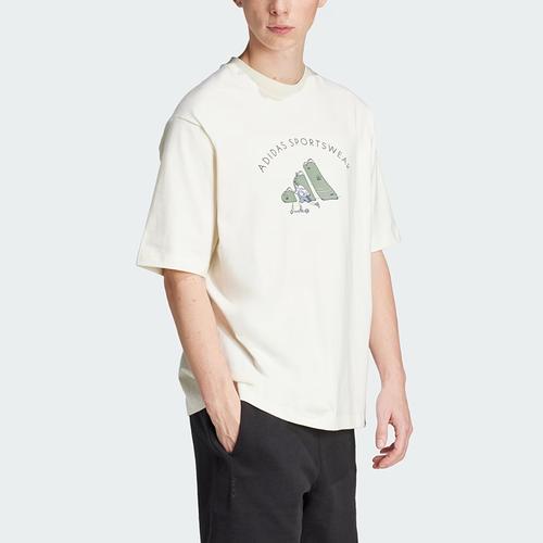 adidas Loose Casual Sports Short-Sleeve T-Shirt for Men in