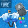 Pic-Ten Pickleball Paddle 2-Piece Set USAPA Approved Fiberglass Surface Lightweight High-Performance Polypropylene Honeycomb Core Non-Slip