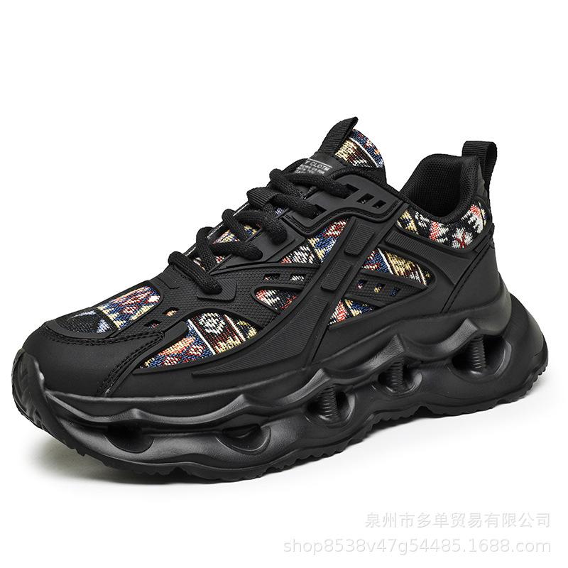 

Low-top thick-soled cushioning dad shoes outdoor casual shoes street shooting comfortable sports trendy shoes 39 чёрный