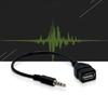 AUX To USB Adapter Sound  Music Car Stereos Male Plugs Jacking To USB Female Cord