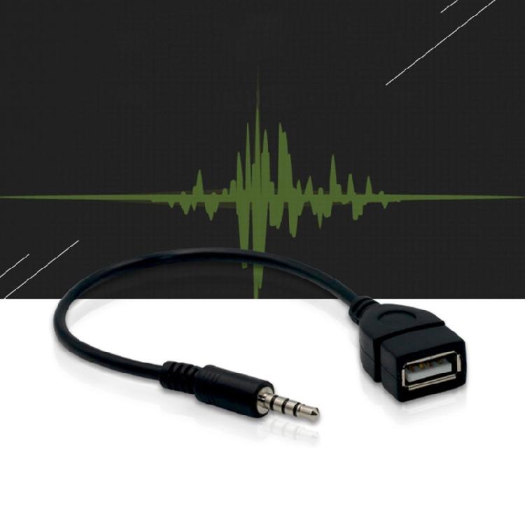 AUX To USB Adapter Sound Music Car Stereos Male Plugs Jacking To USB Female Cord