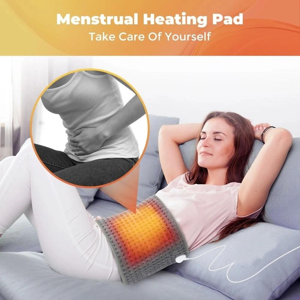 Bærbar Varm Termisk Pad EU-plugg Varmende Ryggbelte Smart Midjevarmer Varmepute Kvinners Menstruasjon