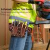 Tool Belt for Electrician Carpenters and Builders PU Leather Organizers