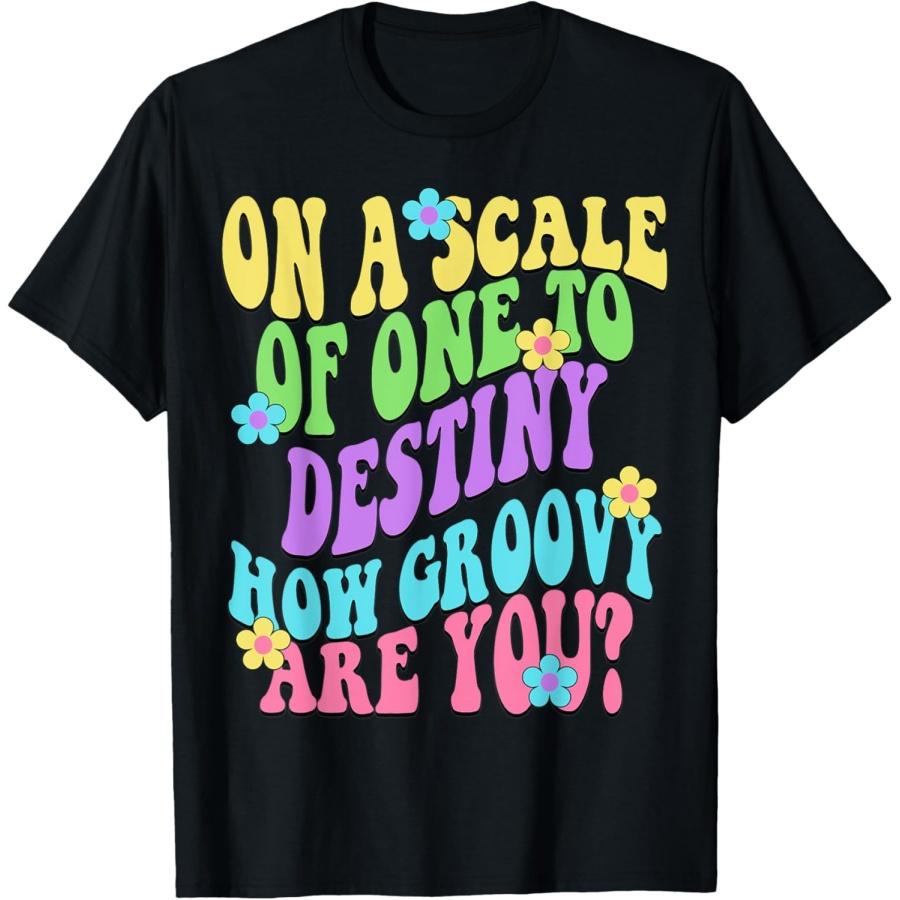 DESTINY Personalized Name Cute Retro Girls Groovy Birthday T-Shirt S
