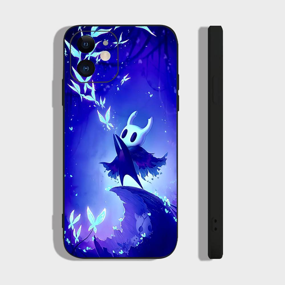 

The H-Hollow K-Knight Adventure Game Phone Case For IPhone 17 Air 16 15 14 13 Pro Max 11 12 Black Silicone Cover IPHONE 14