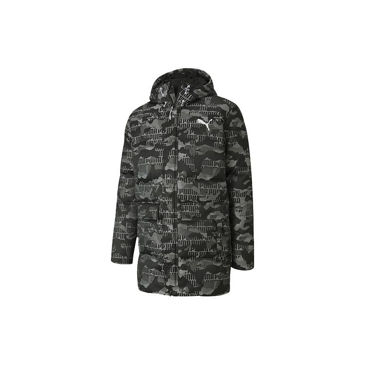 PUMA Camo Down Jacket Grey Black Men s 585502-02 L
