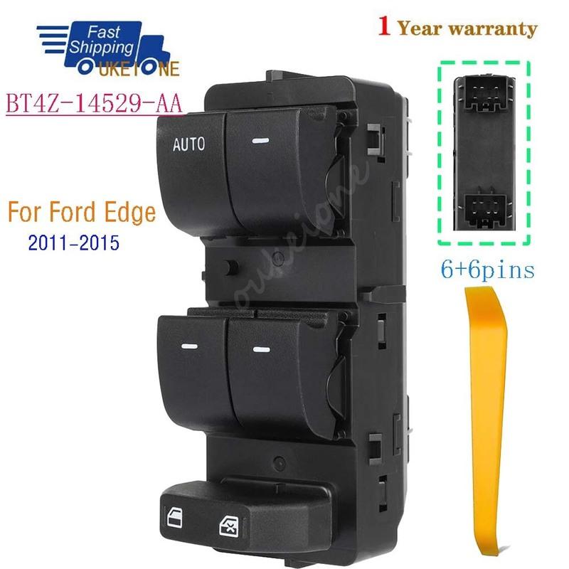 

BT4Z-14529-AA For Ford Edge 2011 2012 2013 2014 2015 Front Left Master Driver Side Electric Power Lifter Window Switch Button