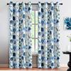Blumen-Fenstervorhang, elegante Vorhänge mit Blumenmuster, für Schlafzimmer, Wohnzimmer, Küche, Dekor, Vorhänge mit hoher Schattierung (70 %-90 %)Drapieren
