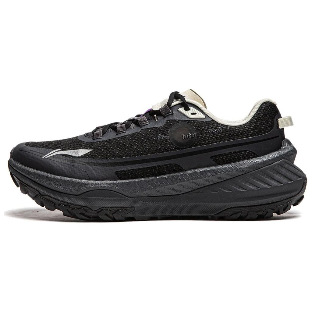 New LiNing Dilu Abrasion Resistant Slip Resistant Low Top Trail Running Shoes Women's Black ARNU004-20