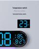 RGB LED Digital Wall Clock - Large Screen, Color Changing, Multifunctional for Living Room