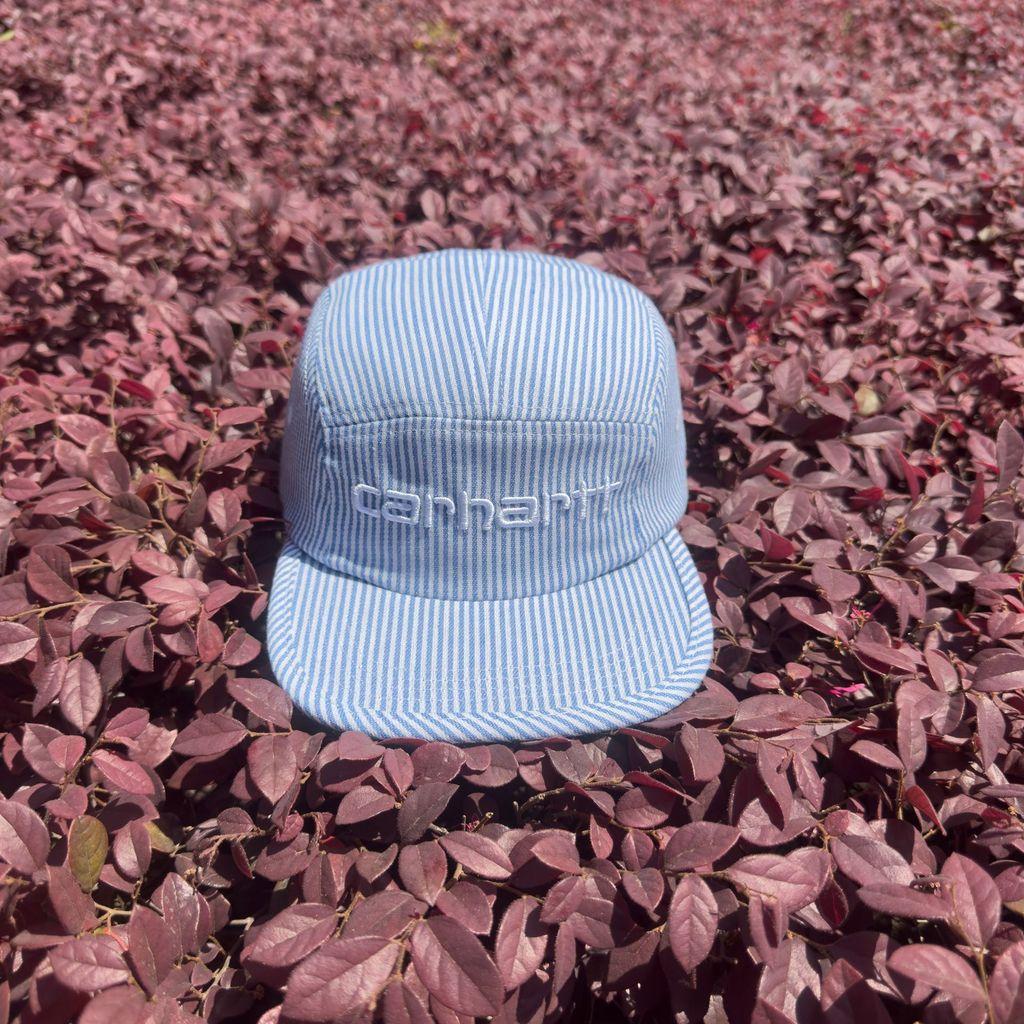 NovaGlade Carhartt Vintage Katoenen Baseballpet Met Geborduurd Logo Voor Streetwear Stijl White Blue