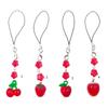 Unique Fruit Keyring Phone Charm Keychain Cellphone Charm Perfect Gift for Girls Backpacks and Headphone Cases