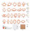 1Set Clay Earring Making Kits with Plastic Cutters Clay Tools and Earring Accessories for Clay Earrings Jewelry Making