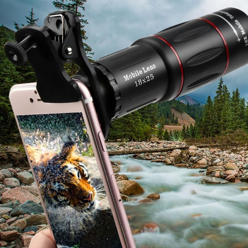 Professional 18X Telephoto Telescopic Zoom Lens Fit for Phone Capture Clear Shots from a Distance with High Powered Lens