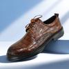 Leather Shoes Men's Business Dress British Style Men's Casual Lace-up New Versatile Groom's Wedding Men's Shoes