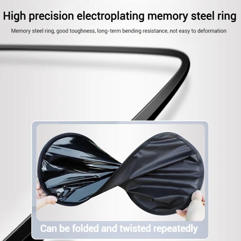 4-Layer Sun Shade Cover Electrostatic Curtains Car Side Sun Protection Cover Foldable Car Side Window Shield Privacy Sunshade