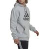 Adidas Solid Color Hooded Pullover With Logo Print Men Sweatshirt Grey HL6927