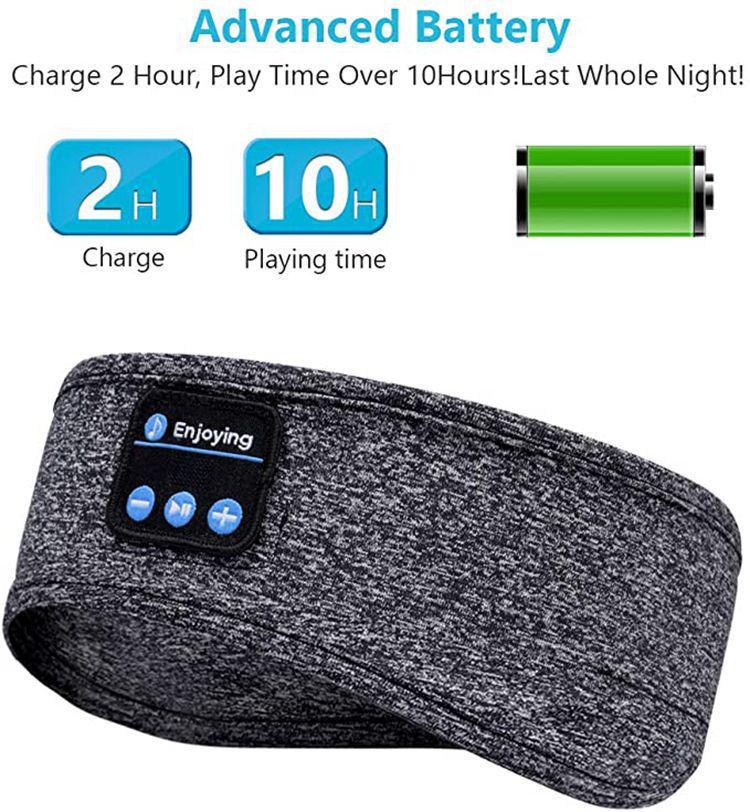 Bluetooth Sport Headband & Sleep Eye Mask with Music 5.4V - Call & Yoga Stereo Headband