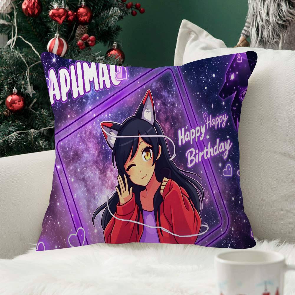 Aphmau Cute Cats Pillow Case For Home Bedroom Car Office Decoration Living Room Sofa Cushion Cover Suitable