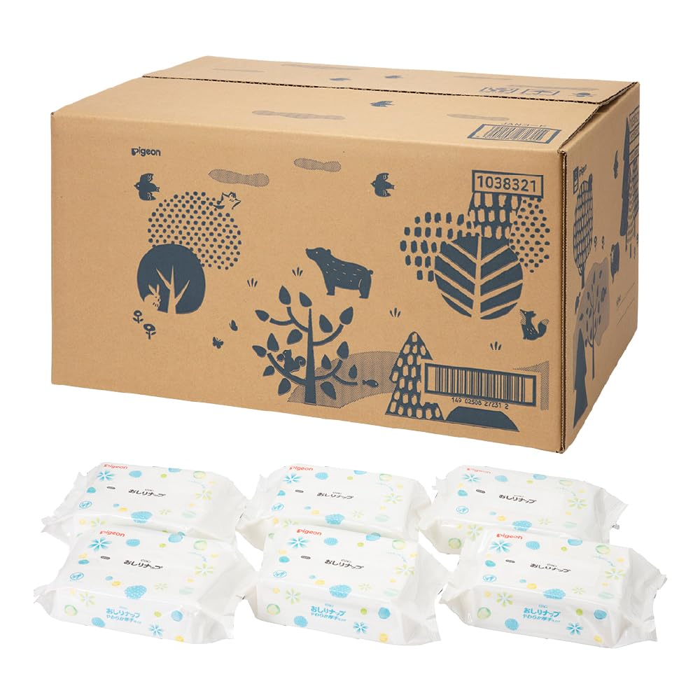

Pigeon Влажные Мягкие и Чистые 2560 Салфеток Салфетки x 32 Салфетки, Плотные, 99% Воды, (80 упаковок) [Кейс Продукт]