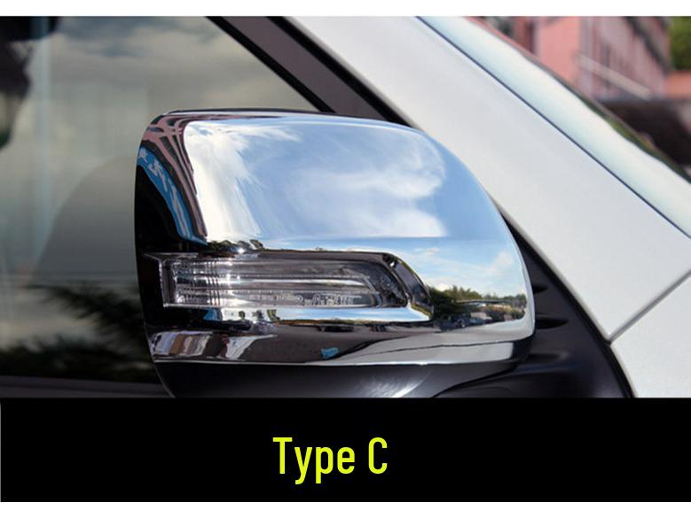 10-20 Prado Rearview Mirror Cover with Bright Strip Decoration for Land Cruiser