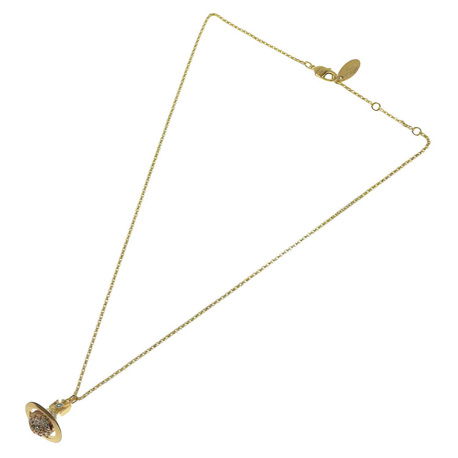 Vivienne Westwood Original Design Brass Necklace Women necklace Gold 6302039U02R517 F,Gold