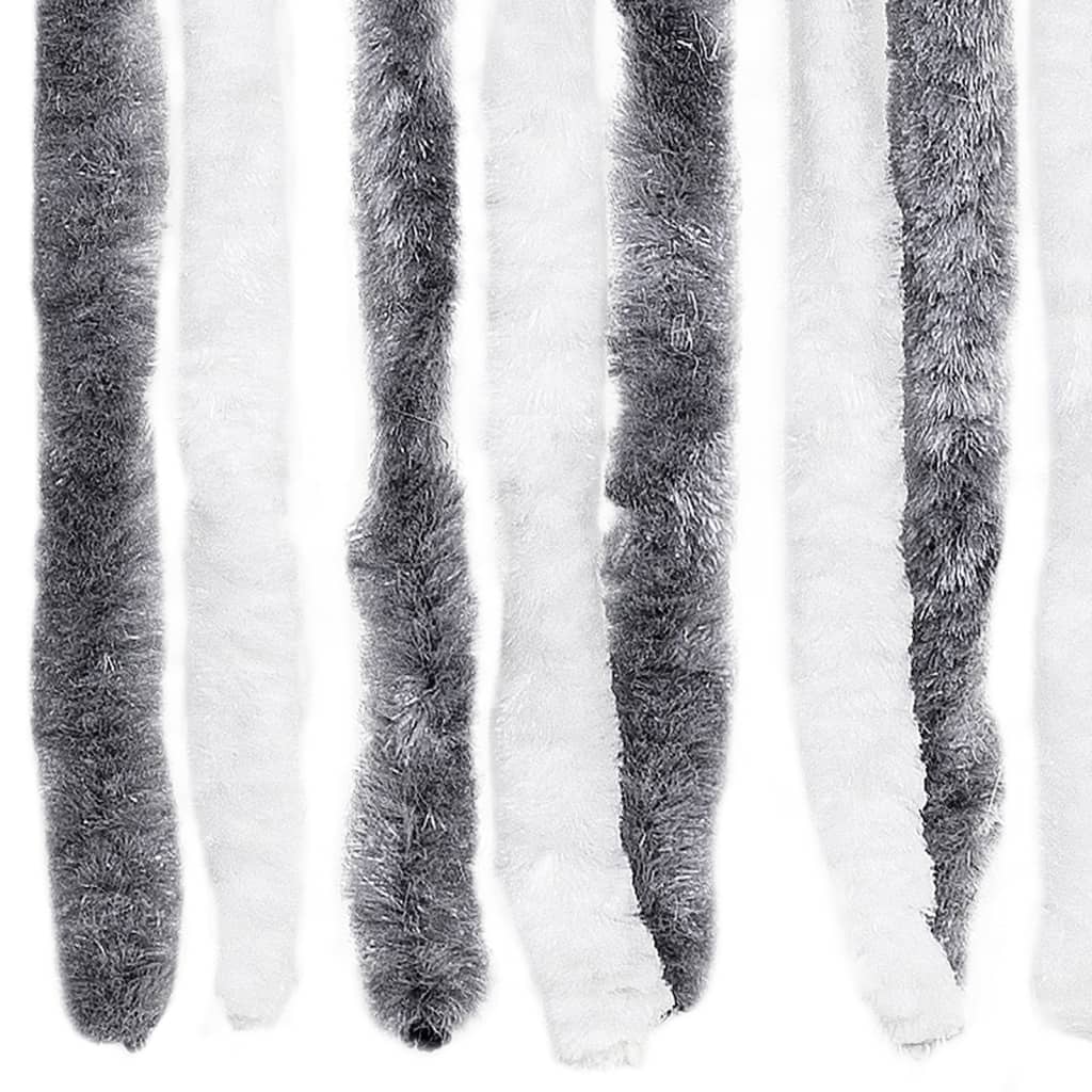 Vidaxl Insect Screen, Grey and White, 90X220 Cm, Chenille