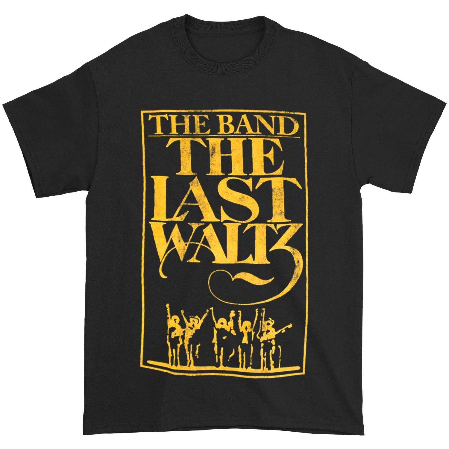 Men s Band The Last Waltz Distressed Slim Fit T-shirt Medium Black M