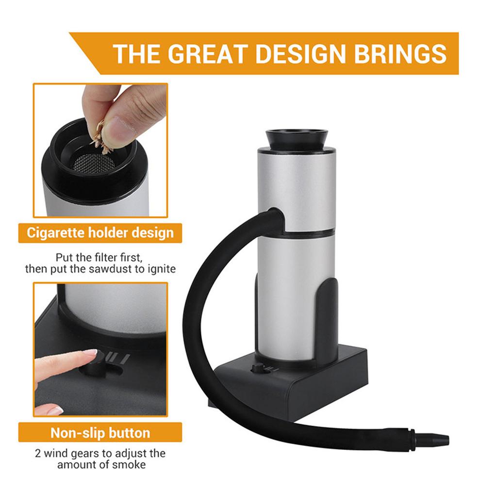 Portable Smoking Device Handheld Wood Smoke Infuser for Food Cooking Cocktail Drinks Molecular Gastronomy
