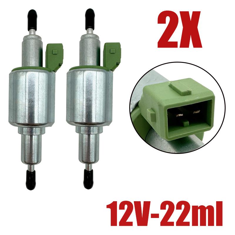2X 12V 24V 2-5KW Air Diesel Heater Oil Fuel Pump For Webasto Eberspacher Truck Heater Pulse Meter Pump 16ML 22ML 28ML 32ML