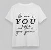 Men's Classic T-Shirt Bold You Are Unique Inspirational Quote Plus Size Tee