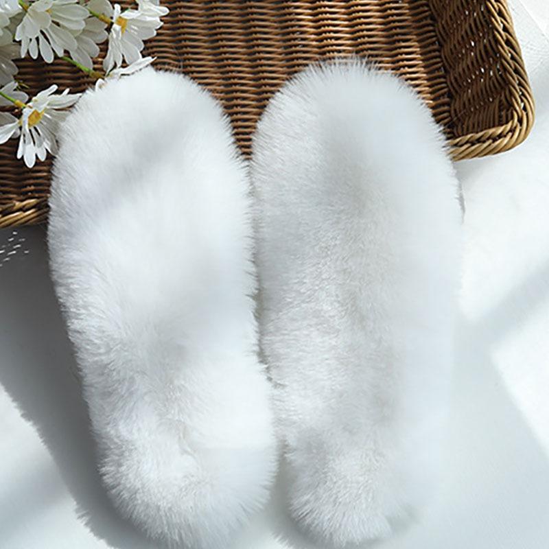 Insoles, Thick Warm Wool Insoles Fluffy Fleece Replacement for Shoes Boots Slippers