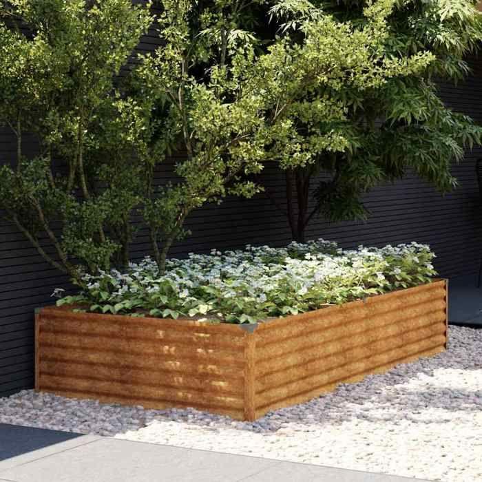 VidaXL Raised Garden Bed 195x100x36 Cm Corten Steel 151994