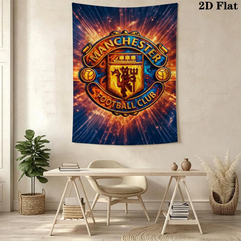 Manchester Crest Pride Tradition Threepiece Set 1 Duvet Cover 2 Pillowcase Without Core Christmas Birthday Gift Bedding Set