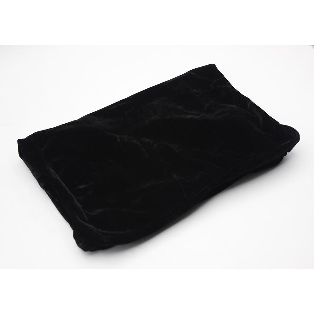 Pleuche Scaun Piano Taburet Husa Praf Instrumente Muzicale Accesorii Decorare(Negru)