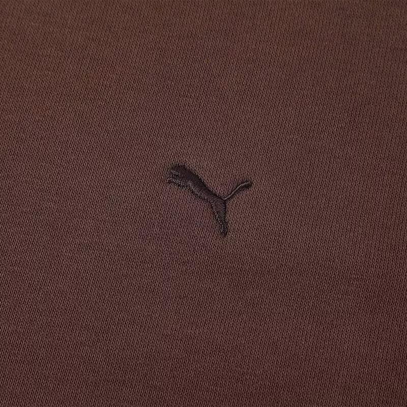 Puma Retro Reverie Crew Warmcell Comfortable Soft Pullover Long Sleeve Sweatshirt Unisex sweatshirt Coffee-Brown 629604-65