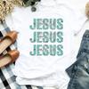 Womens Urban Simple Design Round Collar Print Tshirt Short Sleeve Graphic Top White Modal Fabric Letter Printing