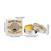 60g Men's Beard Grooming Wax – Moisturizing Styling Wax for a Shiny, Braided Beard Look. Travel-friendly Size.