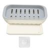 Bathroom Soap Case Drilling Free Water Draining Soap Dish Holder with Adhesion Sticker