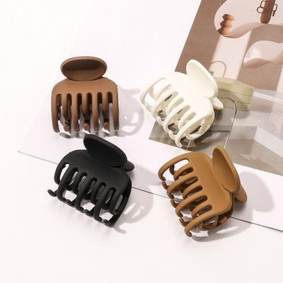Women Small Hair Claw Frosted Texture Hair Clip Anti-slip Design Hair Pin Headwear Hair Styling Tool