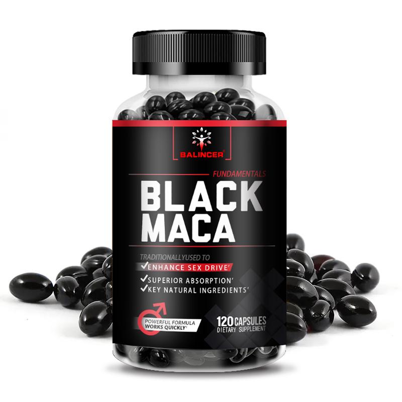 Suplemento de Extracto de Maca Negra Balincer, 1000mg, con Selenio y Pimienta Negra, Absorción Superior, 120 Cápsulas