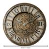 46cm Tianji Star Retro Otočné ozubené nástěnné hodiny Domácí dekorativní nástěnné hodiny Stylový tichý plynulý pohyb Quartzové nástěnné hodiny