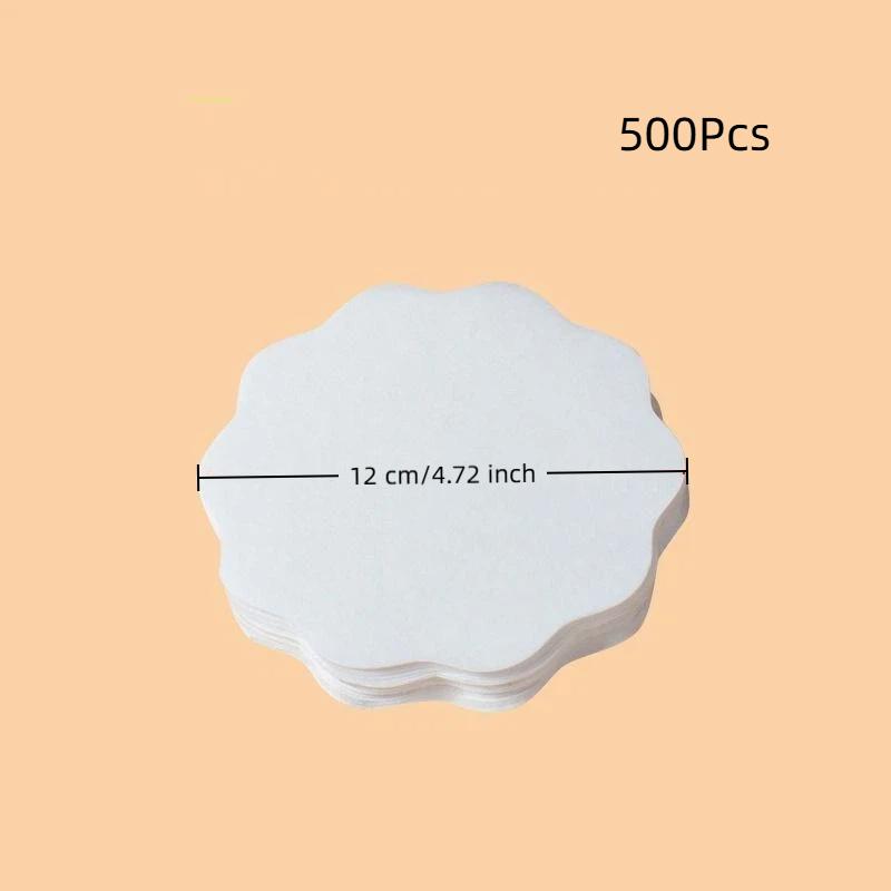 100/500 Pezzi Tazza A Prova di Perdite Carta Usa e Getta Caffè Tè al Latte Bevande Calde e Fredde Sicurezza Alimentare Base di Carta Forma a Fiore Carta Sigillante
