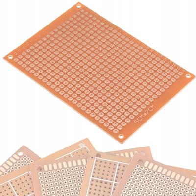 Tek Taraflı Prototip Kartı 50 x 70 mm – THT Devreleri İçin | Delik Aralığı 2,54 mm | 4 Montaj Deliği