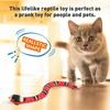 Cat Toys Snake Interactive,Realistic Simulation Smart Sensing Snake Toy,USB Rechargeable,Automatically Sense Obstacles and Escape,Moving Electric Tric