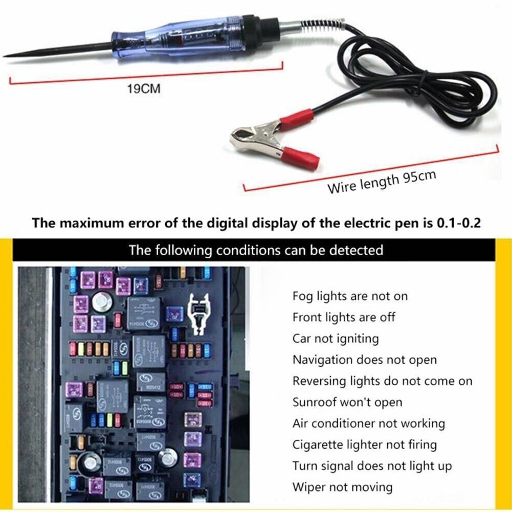 Testing Car Circuit Tester 6-24V Automotive Electrical Electrision