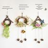Artificial Flower Wreath for Wall, Door, and Indoor Decor - Creative Home Ornament for Living Room and Bedroom