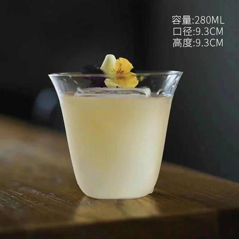 1PCS New Whisky Glass Cup Bar Juice Wine Glasses Cocktail Glass Cup Champagne Tea Cup Home Party Decoration Drinking Glasses