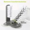 LMETJMA Water Bottle Cleaning Brush Glass Cup Washer with Suction Base Kitchen Sink Beer Glass Long Leg Cup Cleaning Brush JT113