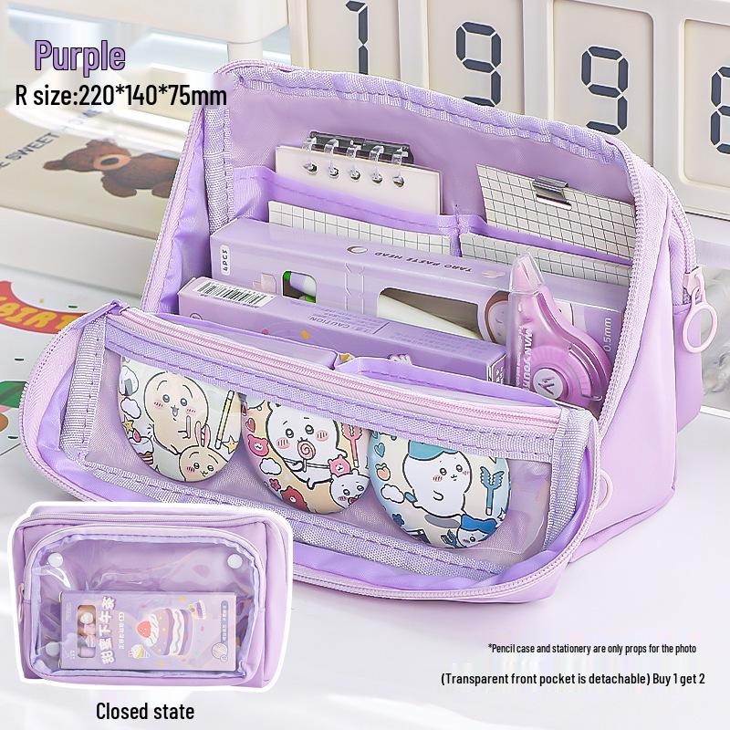 Вместительный многослойный милый пенал для детей